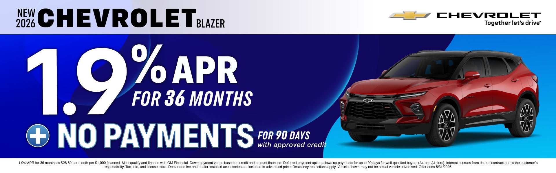 NEW 2026 CHEVROLET BLAZER