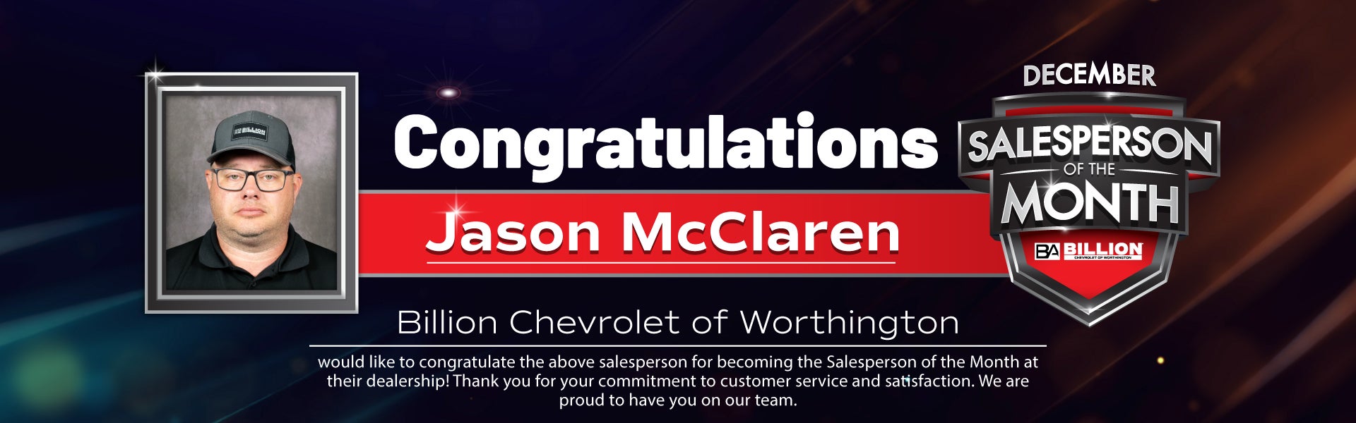 SALESPERSON OF THE MONTH