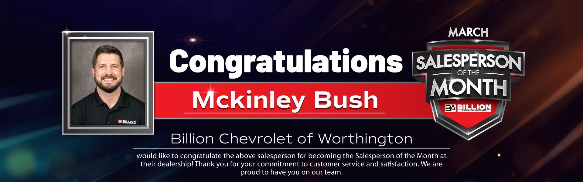 SALESPERSON OF THE MONTH