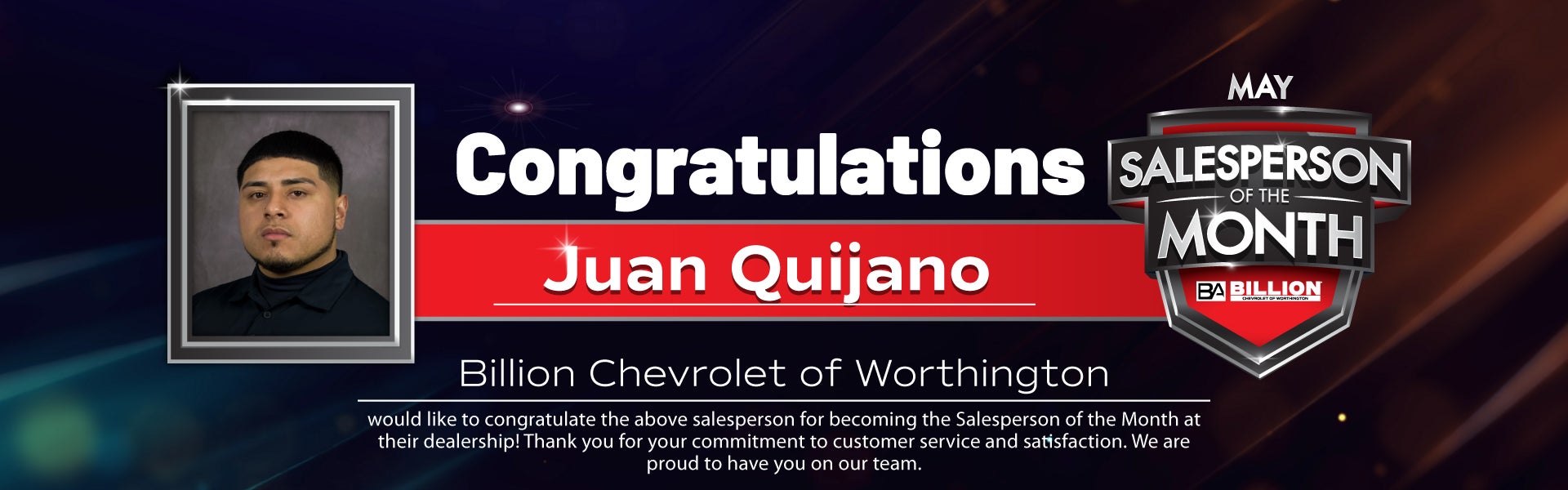 SALESPERSON OF THE MONTH